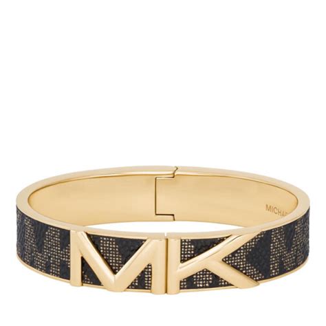 michael kors extra wide gold tone cuff bracelet|Michael Kors gold bracelet.